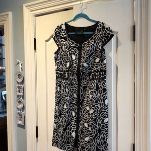 Carlisle Black & White Patterned Dress